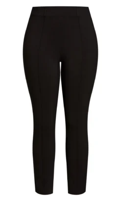 Evans Black Slim Leg High Waisted Pintuck Front Trousers 6 Evans Black Slim Leg High Waisted Pintuck Front Trousers -Bold Fit Store 211272BLACK 3