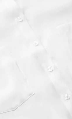 City Chic White Button Through Shirt -Bold Fit Store 211297IVORY 7