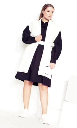 City Chic Black Shirt Dress