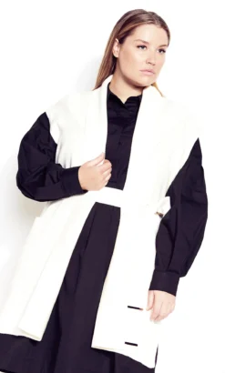 City Chic Black Shirt Dress -Bold Fit Store 211310BLACK 92C