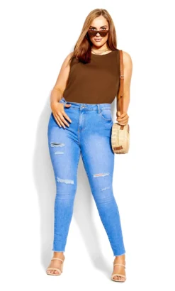 City Chic Brown Pared Back Tank -Bold Fit Store 211317COCOA 2