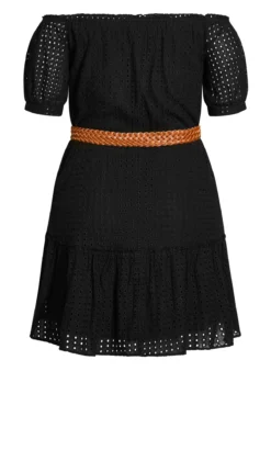 City Chic Black Sicilian Dress -Bold Fit Store 211322BLACK 5