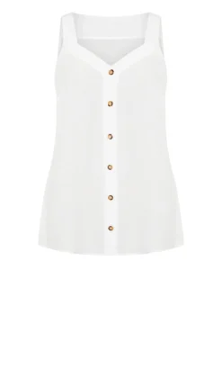 Evans Ivory Button Through Vest -Bold Fit Store 211581IVORY 14