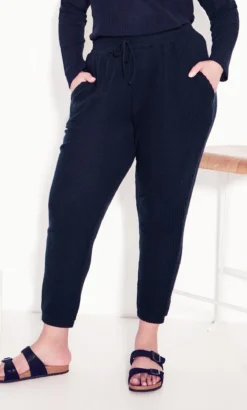 Avenue Zim & Zoe Navy Texture Pant -Bold Fit Store 211711DEEPNAVY 5