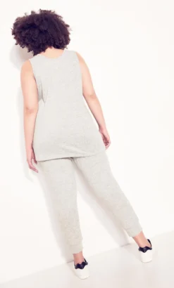 Avenue Light Grey Vest Top -Bold Fit Store 211730GREYMARLE 4