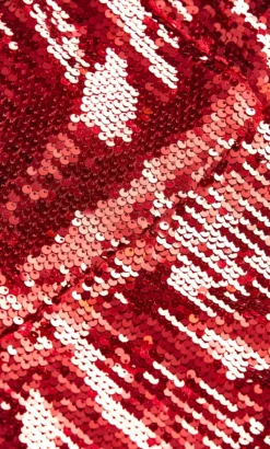 City Chic Red Sequin Peplum Top -Bold Fit Store 211816CRIMSON 7