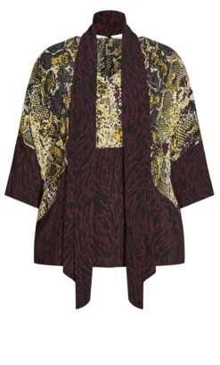 Avenue Ave Studio Yellow Sylvie Spliced Top -Bold Fit Store 211942GUILDEDANIMALMIX 5