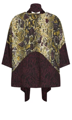 Avenue Ave Studio Yellow Sylvie Spliced Top -Bold Fit Store 211942GUILDEDANIMALMIX 6