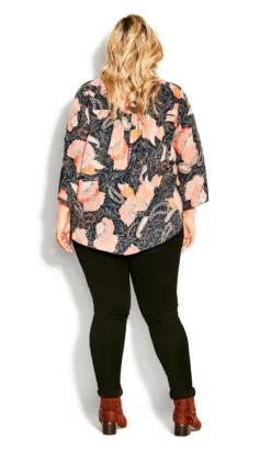 Avenue Pink East Pleat Zip Top -Bold Fit Store 211958BLUSHDIVADOT 4