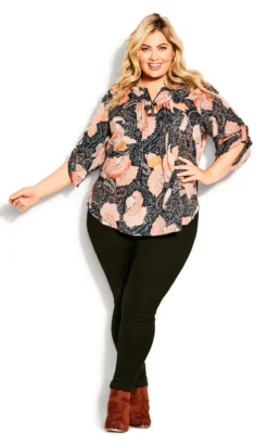 Avenue Pink East Pleat Zip Top -Bold Fit Store 211958BLUSHDIVADOT 6