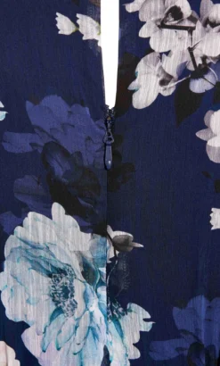 City Chic Navy Shy Floral Dress 12 City Chic Navy Shy Floral Dress -Bold Fit Store 211992NAVYSHYORCHID 6