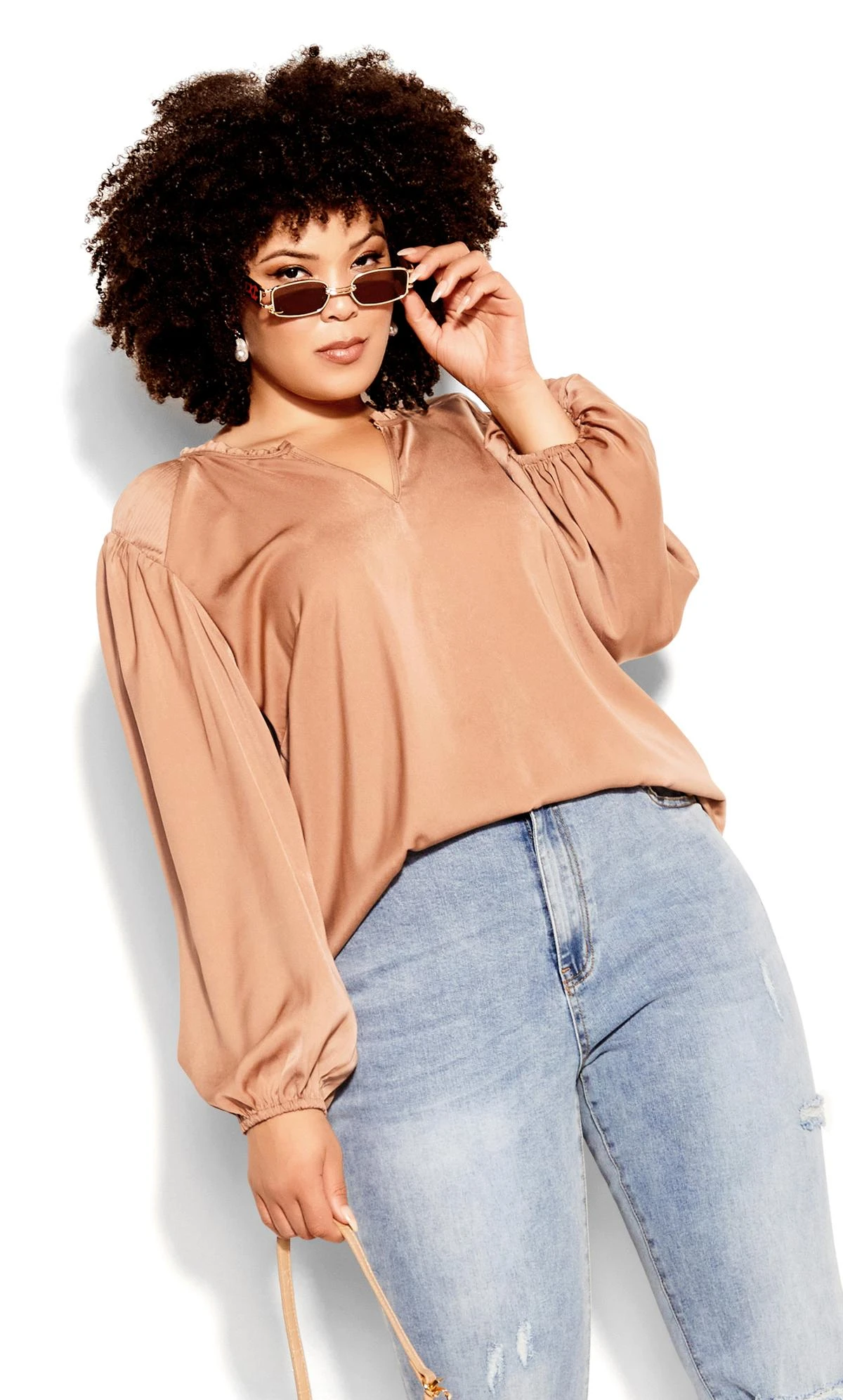 City Chic Brown New Level Top 1 City Chic Brown New Level Top