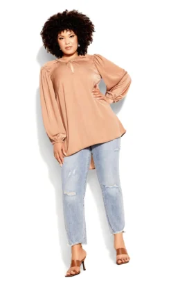 City Chic Brown New Level Top 9 City Chic Brown New Level Top -Bold Fit Store 212062BRONZE 3