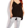 City Chic Black Hardware Cami