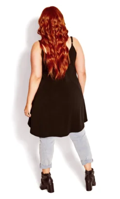 City Chic Black Hardware Cami -Bold Fit Store 212073BLACK 3