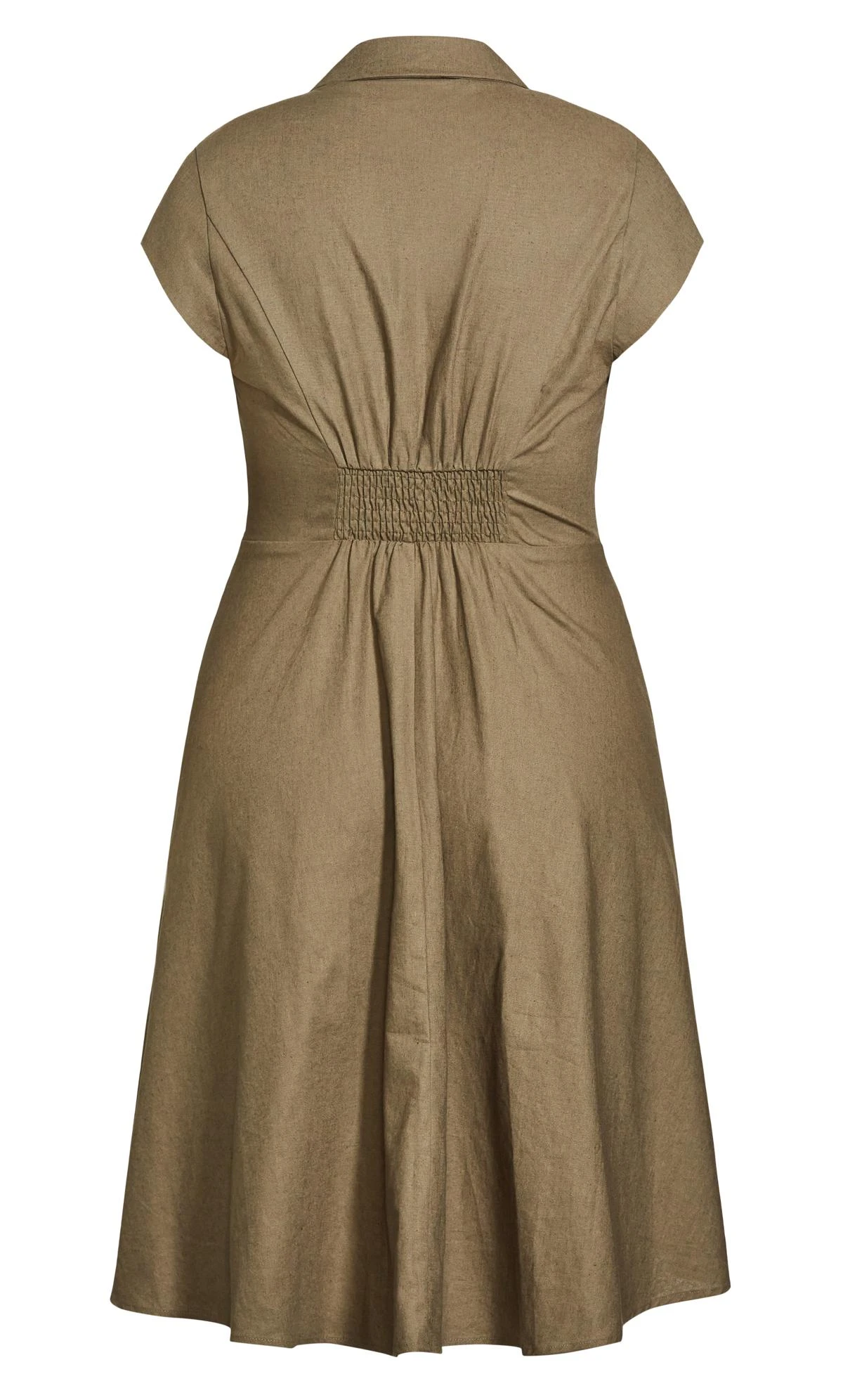City Chic Khaki Chic Lafayette Dress 5 City Chic Khaki Chic Lafayette Dress - Image 5