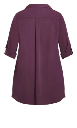 Avenue Purple Longline Shirt -Bold Fit Store 212202PLUM 8