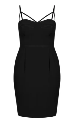 City Chic Black Cut Out Midi Dress -Bold Fit Store 212227BLACK 4