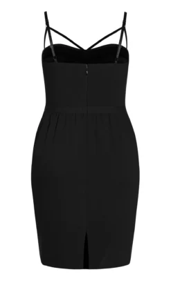 City Chic Black Cut Out Midi Dress -Bold Fit Store 212227BLACK 5