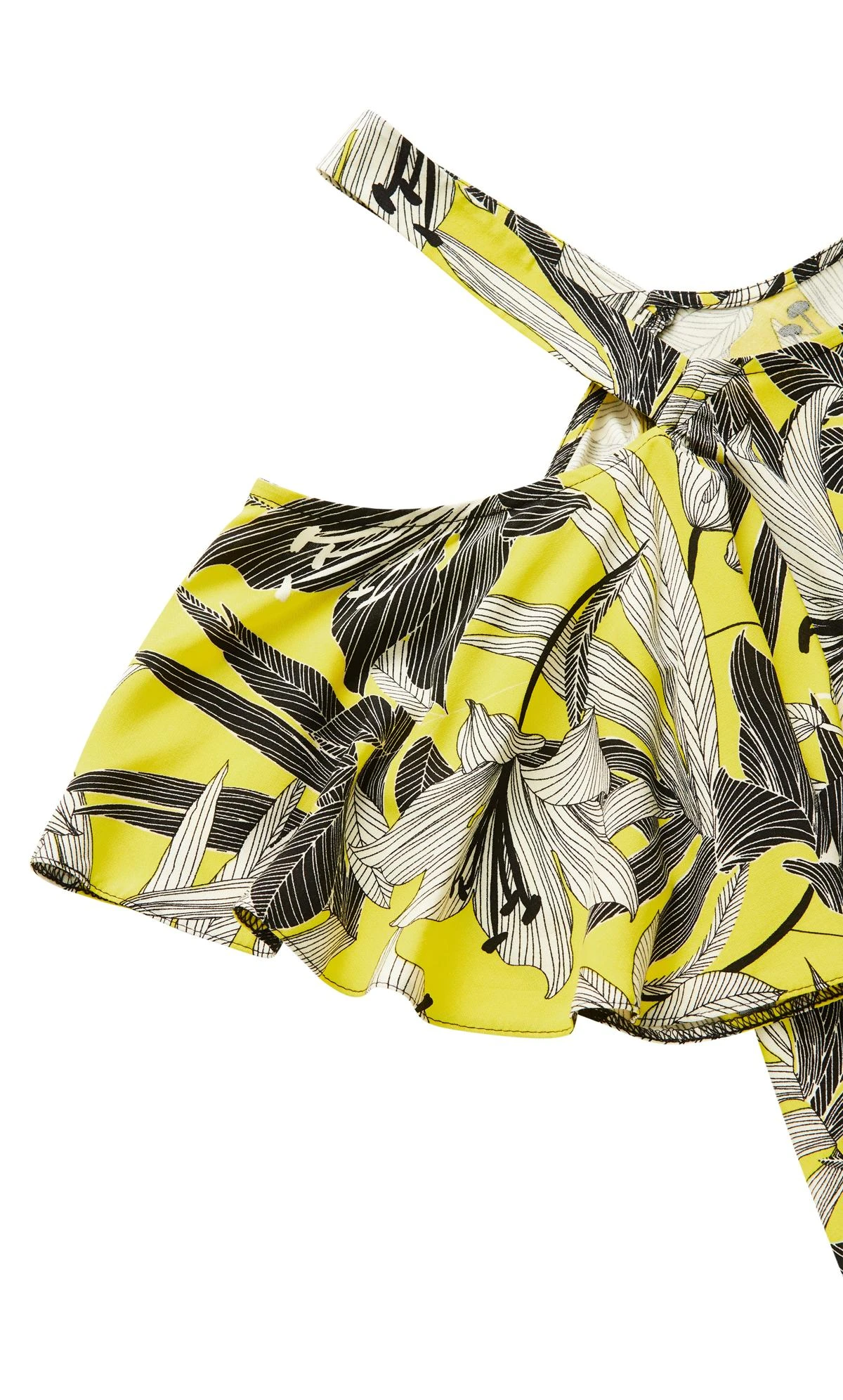 Evans Yellow Cold Shoulder Top 7 Evans Yellow Cold Shoulder Top - Image 7