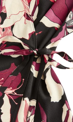 City Chic Black & Burgundy Floral Wrap Top 11 City Chic Black & Burgundy Floral Wrap Top -Bold Fit Store 212394AMBERFLORAL 6