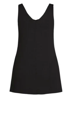 Evans Black Longline Vest Top -Bold Fit Store 212480BLACK 6