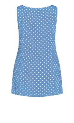 Evans Blue Spot Print Vest -Bold Fit Store 212780BLUE 16