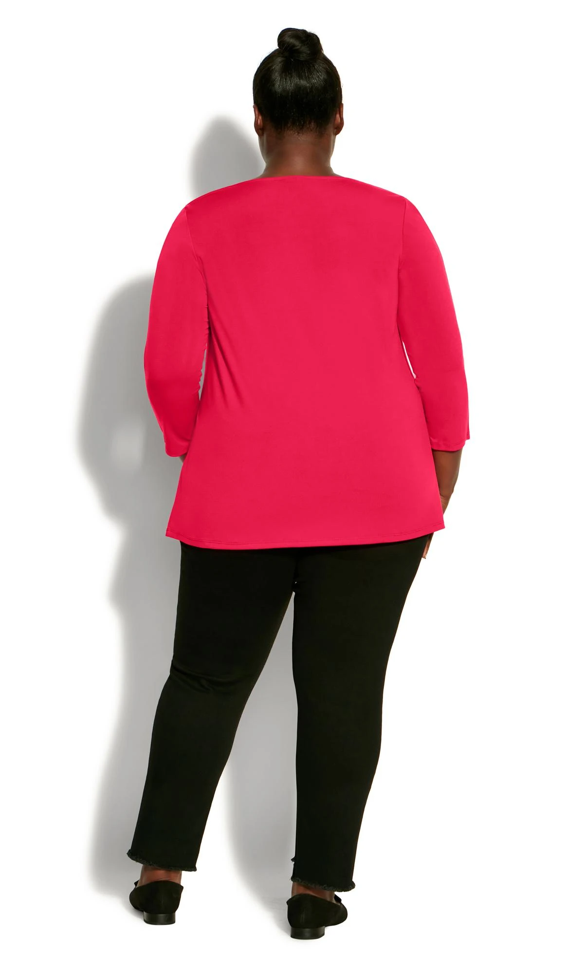 Avenue Red Eyelet Sleeve Top 4 Avenue Red Eyelet Sleeve Top - Image 4