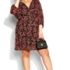 City Chic Black Pretty Jasmine Dress