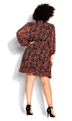 City Chic Black Pretty Jasmine Dress -Bold Fit Store 213024BLKJASMINE 3