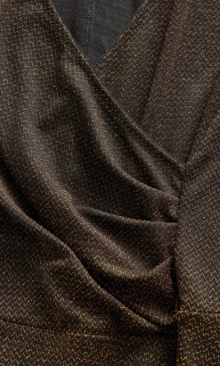 Avenue Black & Gold Lurex Shimmer Wrap Top 13 Avenue Black & Gold Lurex Shimmer Wrap Top -Bold Fit Store 213109GOLD 7
