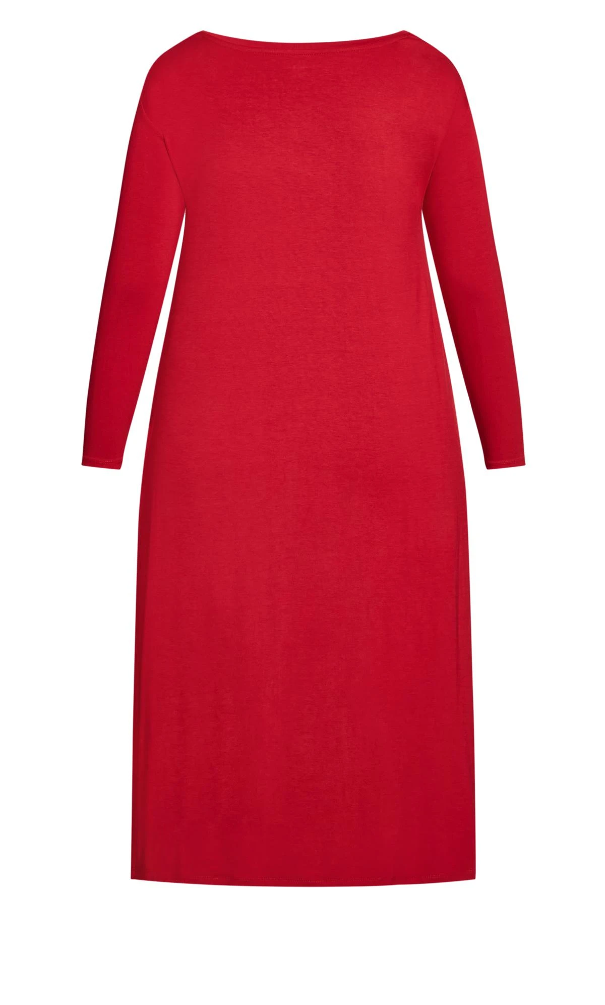 City Chic Zim & Zoe Bright Red Swing Midi Dress 5 City Chic Zim & Zoe Bright Red Swing Midi Dress - Image 5