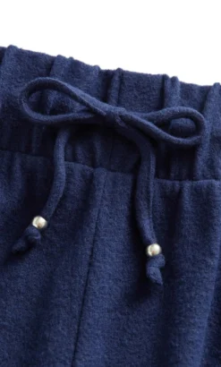 Evans Navy Blue High Waisted Joggers -Bold Fit Store 213186NAVY 7