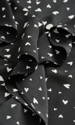 Evans Black Ruffle Trim Long Sleeve Blouse -Bold Fit Store 213204BLACK 8