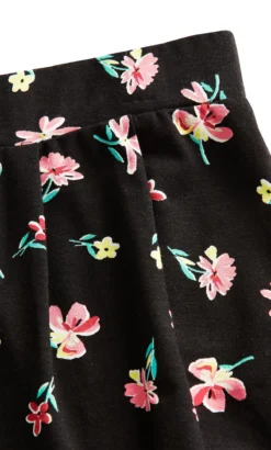 Evans Black Floral Tapered Trouser -Bold Fit Store 213225BLUSH 5