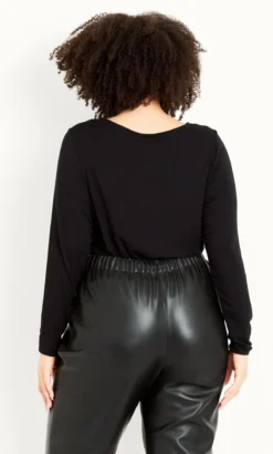 Evans Black PU Jogger -Bold Fit Store 213305BLACK 6