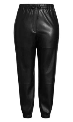 Evans Black PU Jogger -Bold Fit Store 213305BLACK 7