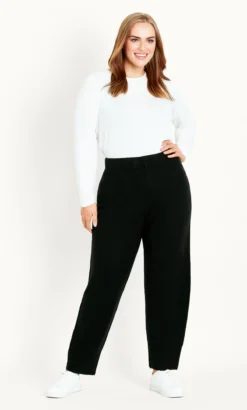 Evans Black Tapered Jogger