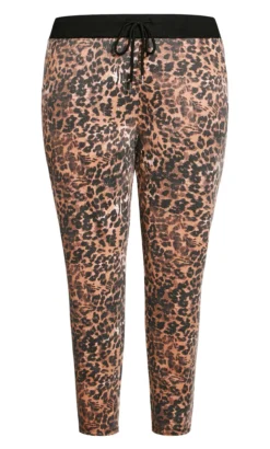 Avenue Brown Jenny Print Full Length Trouser -Bold Fit Store 213425ANIMAL 6