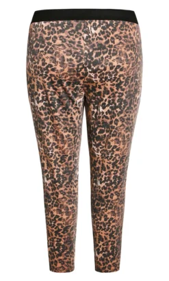 Avenue Brown Jenny Print Full Length Trouser -Bold Fit Store 213425ANIMAL 7