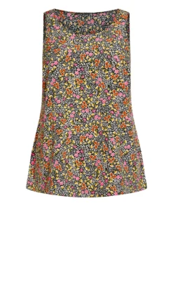 Evans Multi Floral Animal Print Top -Bold Fit Store 213538PRINTMULTI 5