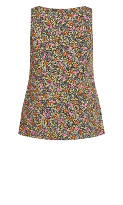 Evans Multi Floral Animal Print Top -Bold Fit Store 213538PRINTMULTI 6