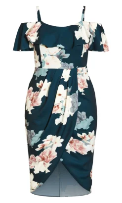 City Chic Green Emerald Floral Dress -Bold Fit Store 213858EMERALDFLORAL 3