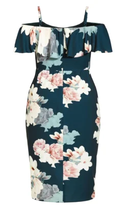 City Chic Green Emerald Floral Dress -Bold Fit Store 213858EMERALDFLORAL 4