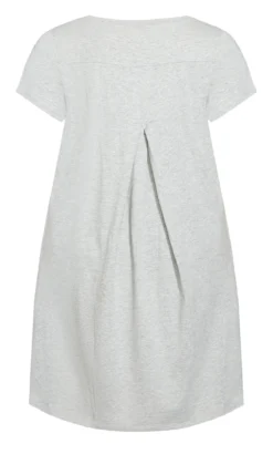 Avenue Zim & Zoe Grey Pocket Detail T-Shirt Dress -Bold Fit Store 214133GREYMARLE 4