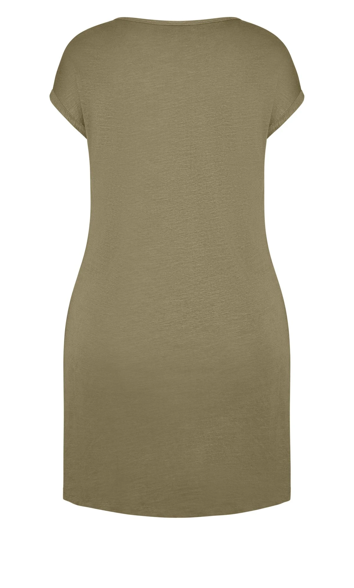 Avenue Zim & Zoe Natural Olive Green Pocket Detail T-Shirt Dress 5 Avenue Zim & Zoe Natural Olive Green Pocket Detail T-Shirt Dress - Image 5