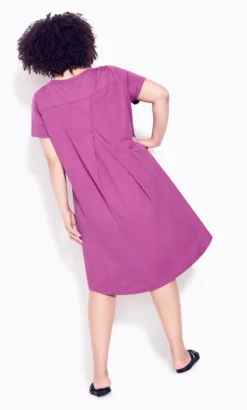 Avenue Zim & Zoe Pink Hello Sunshine Plain Dress -Bold Fit Store 214160CLOVER 3