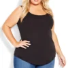 Avenue Black Plain Essential Tank