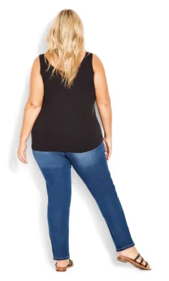 Avenue Black Plain Essential Tank 9 Avenue Black Plain Essential Tank -Bold Fit Store 214180BLACK 4