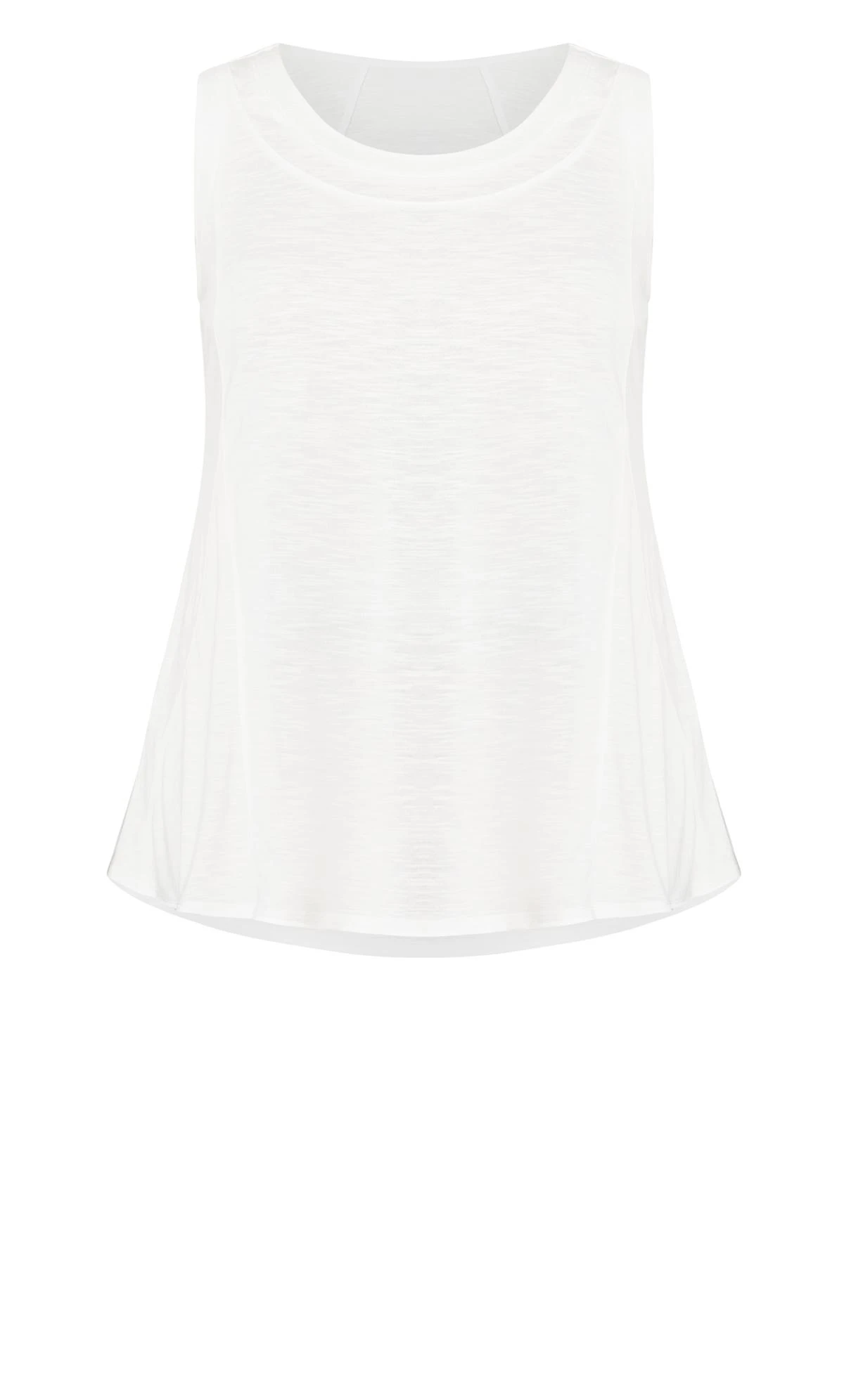 Avenue White Essential Swing Vest Top 5 Avenue White Essential Swing Vest Top - Image 5